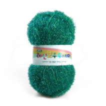 미소털실 레인보우 수세미실 9+1 80g 50컬러 털실 뜨개실, 14 다크더콰이즈