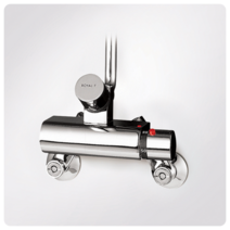 로얄앤컴퍼니 로얄토토샤워기 공중용샤워기 RBT200 입식샤워기 ( 자동온도조절 ON/OFF 방식 샤워전용 - 파이프 ), 1세트