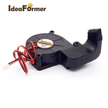 MK10 5015 송풍기 터보 팬 에어 가이드 덕트 장착 브래킷 DC 12V/24V 3D 프린터 부품 용 2 핀 케이블 포함 1 세트, [02] 24V, [02] Fan with Bracket