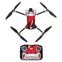 카메라 드론 DJI 미니 3 프로 드론 보호 필름 원격 제어 + 바디 커버 스킨 RC-N1 컨트롤러 세트 액세서리, 12 Style B6