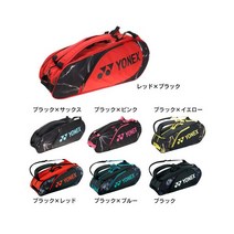 요넥스 테니스 라켓 가방 6PK 2단 라켓백 토트백 BAG2222R, 블랙x삭스