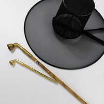 담뱃대 패랭이모자 뿔관, 스텐도금 담뱃대 소