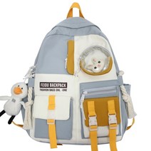 어린이 신학기 초등생 책가방 여성 하라주쿠 가방 카와이 대학생 배낭 방수 패션 숙녀세트