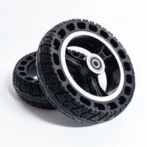 전기 스쿠터 솔리드 휠 휠 허브 포함 타이어 내구성 고무 액세서리