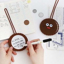 악세서리 꼬리표 네임택 쿠키 러기지택 이름표, 오레오폼폼, 1개