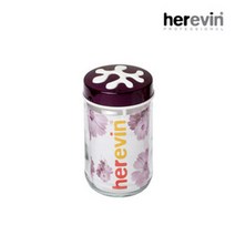MDF6649 (헤르빈) 퍼즐 원형 유리 밀폐용기 - 퍼플 720 cc 헤르빈/herevin/유리용기/밀폐용기