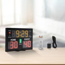 축구작전판 점수판 전자점수판 전자 점수 판 휴대용 경기 농구 축구 테니스 LED 실내 스포츠 게임