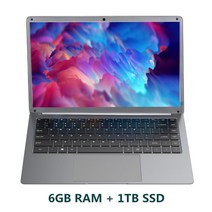 가성비 저렴한 노트북 미니 대학생 사무용 휴대용 인강 1.68KG SSD, 인텔 셀러론 N3350, Windows 10, 6GB, 128G,256GB,512G ,1T, 220V 플러그, 1TB