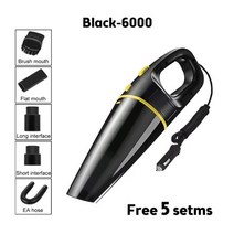 흡입력 좋은 무선 핸디 청소기 소형 책상 20000pa 자동차 진공 120w 전원 흡입 진공 자동차 홈 오피스를위한 휴대용 핸드 헬드 진공, 6000파 6개