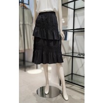 SI SI SI밴딩 셔링 러플 언발 포인트 스커트SESAE2320 (P002124528)
