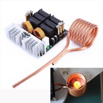 저전력온풍기 캠핑 미니 전기온풍기 1000W 20A DC 12V-48V ZVS 저전압 유도 가열 보드 전원 공급 장치 DIY 모듈 플라이 백 드라이버 히터 테슬라 코일, 01 ZVS, 01 ZVS