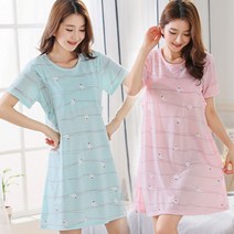 마더라이크 임산부 버드수유롱티 반팔수유복 수유원피스홈웨어917