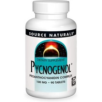 source naturals 소스 내추럴 피크노제놀 100mg 60개, 90정