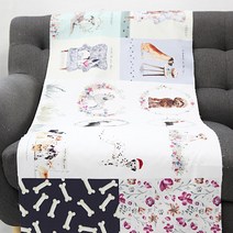 자투리 DTP컷트지 면옥스포드 2127아이러브독