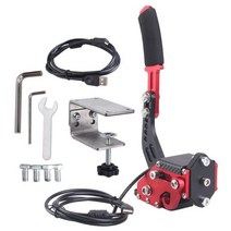로지텍-레이싱 게임용 브레이크 시스템 14 비트 홀 센서 Usb 핸드브레이크 Sim G2, 03 RD handbrake bracket, 03 RD handbrake bracket