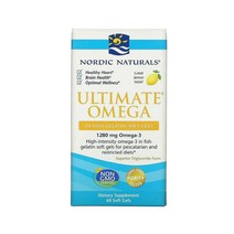 노르딕 내추럴스 얼티메이트 오메가3 레몬향 피쉬 젤라틴 소프트젤 EPA 650mg DHA 450mg 1280mg 60정 1개