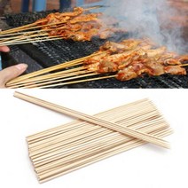 대나무 꼬치 나무 바베큐 케밥 과일 초콜릿 분수 스틱 파티 뷔페 음식 일회용 미트볼 플랫 패들 구이, 2 포인트 5mmx30cm
