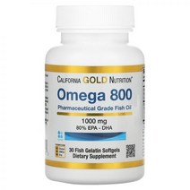 리포니아 골드 뉴트리션 EPA DHA 오메가800 1 000mg 피쉬 젤라틴 소프트젤 30정 중성지방 비타민E 불포화지방산 지용성비타민 등푸른생선 Fish Oil, 30 개, 30 개(1개월분)