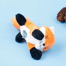 솜인형 인형 동물 캐릭터 귀여운 미니 여우 만화 플러시 브로치 1 개 커플 옷 핀 소년 소녀 책가방 가방 펜던트 장난감