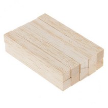 QDY 2X 발사 목공 은못 막대 80mm 10개, 80mm 10 조각, 발사 나무, 자연