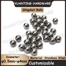 짐볼 50Pcs 직경 0.5mm ~ 4mm SUS304 스테인레스 스틸 공 사냥 Slingshot 정밀 철강, 02 0.8mm (50Pcs)
