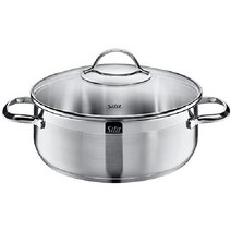 실리트 16cm 로스팅 1.4l 스테인레스 냄비, 지름 24cm