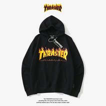Thrasher FLAME LOGO 트레셔 불꽃 로고 플레임 후드티