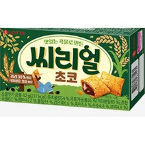 칠성 스낵바 회사간식 탕비실간식 맛있는 곡물로 만든 롯데 씨리얼 초코 간식박스 과자세트 대용량과자 42G 5개, 26세트