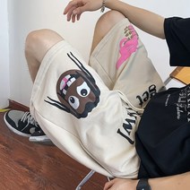 오부바지 2023 단아한 구제 짧은 바지남자 봄 여름 와이드 루즈핏 트렌드 4993295466