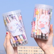 스티커증정 러블리 볼펜콤보 통세트 리필심10개포함 볼펜세트 필기구모음, 36개랜덤펜 콤보