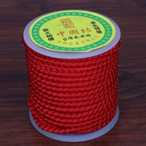 리니어스케일 품질 크기 4mm 내구성 12 야드/롤 3 색 DIY 목걸이 쥬얼리 결과에 대한 중국어 매듭 스, 03 Red