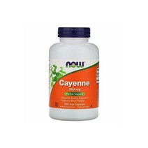 NOW Foods Now Cayenne 500mg 250 Veggie Caps GMP Quality Assured Vegan Vegetarian