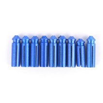 다트 9pcs 알루미늄 합금 다트 비행 기 다트 윙 테일 프로텍터 스틸 소프트 팁 다트 액세서리 5color, 파란색
