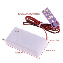수도누수탐지기 1 pc 433mhz 무선 누수 센서 누출 감지기 홈 보안 경보, 하얀색