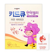 일동제약 키드큐 면역젤리 40포 아연.비타민D, 40포 + 패밀리즈 비타민C 증정!, 15g