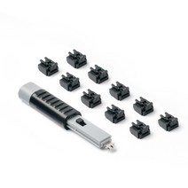 [스마트키퍼] 랜포트락 10개 + 베이직 키| 랜포트 보안 | RJ45포트 잠금, 랜포트락 10개 + 베이직 키 1개, 블랙(BK)