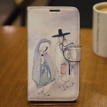 기타 바보사랑[프디케]아이폰11 Pro MAX 신윤복 월하정인 다이어리 폰케이스