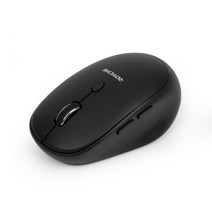 로이체 멀티페어링 블루투스 5.0 저소음 무선 마우스, 블랙, RX-700