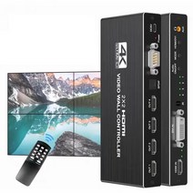 HDMI 비디오 월 컨트롤러 2x2 1080P DVI 프로세서 1X2 1X4 1X3 2X1 3x1 4X1 멀티 스크린 프로세서 스플라이서, With US Plug