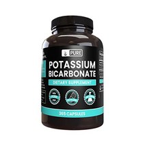 Pure Original Ingredients 중탄산 칼륨 365 캡슐 마그네슘 또는 쌀 필러 없음 항상 순수함 실험실 인증 USA 미국