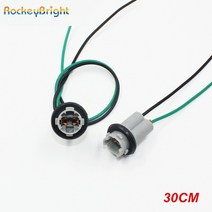 자동차 부품 Rockeybright-자동차 OEM 30CM T10 led 전구 커넥터 W5W 168 194 램프 케이블 자동 와이어 라이트 T15 LED 소켓 어댑터, 02 4PCS