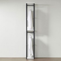 좁은 키높이 행거 드레스룸 철재 선반 붙박이장 오픈옷장 매장 파티션 기숙사 가성비, 단일사이즈