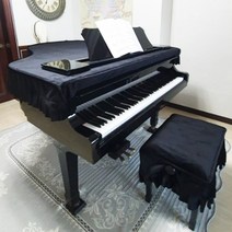그랜드피아노 반커버 덮개 의자 세트 벨보아 영창 삼익 186~205 GX6 SG205 G208 G213 RX5 야마하C5, 남색(청색)
