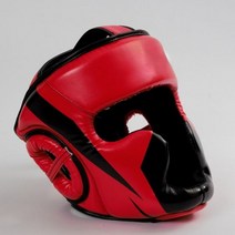 격투기 헬멧 머리 보호대 권투 복싱 헤드 기어 모든 것을 포함하는 무에타이 pu 가죽 훈련 스파링 피트니스 장비 태권도 가드, 빨간색, s
