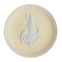 [정규 수입품] 웨지우드 이어 플레이트 2023년판 재스퍼 올림포스 십이신 [헤라] 페일 옐로우 1062206