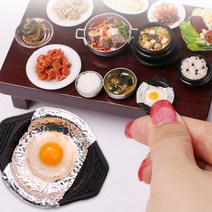납골당 꾸미기 미니어처 단품 한식 반찬 요리 미니어쳐 제사상 상차림, [한식/반찬,요리]달걀후라이