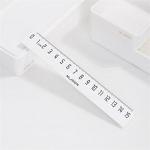 아트박스/누사인 누사인 모던 ABS 눈금자 15CM NS096, OH01593155/NS096-화이트