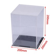 아크릴케이스 투명 아크릴 보관함 케이스 전시용 아크릴 디스플레이 케이스 자체 설치 투명, 200x200x200mm