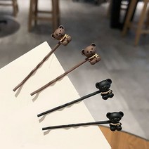 수스다 곰돌이 실핀 헤어핀 앞머리핀