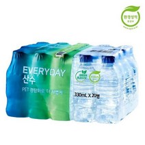 [저탄소제품] 에브리데이 산수 생수 330mL x 40병